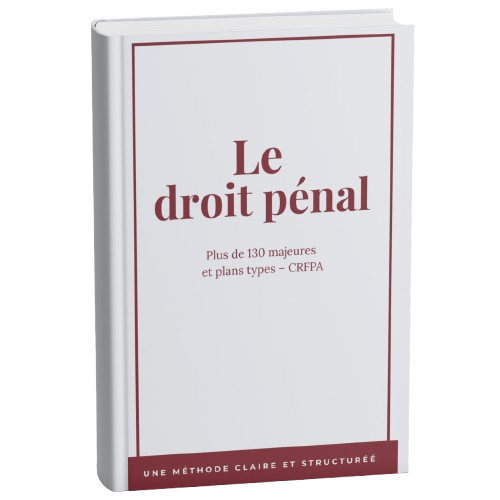 Le droit pénal - Fascicule de majeures et plans types
