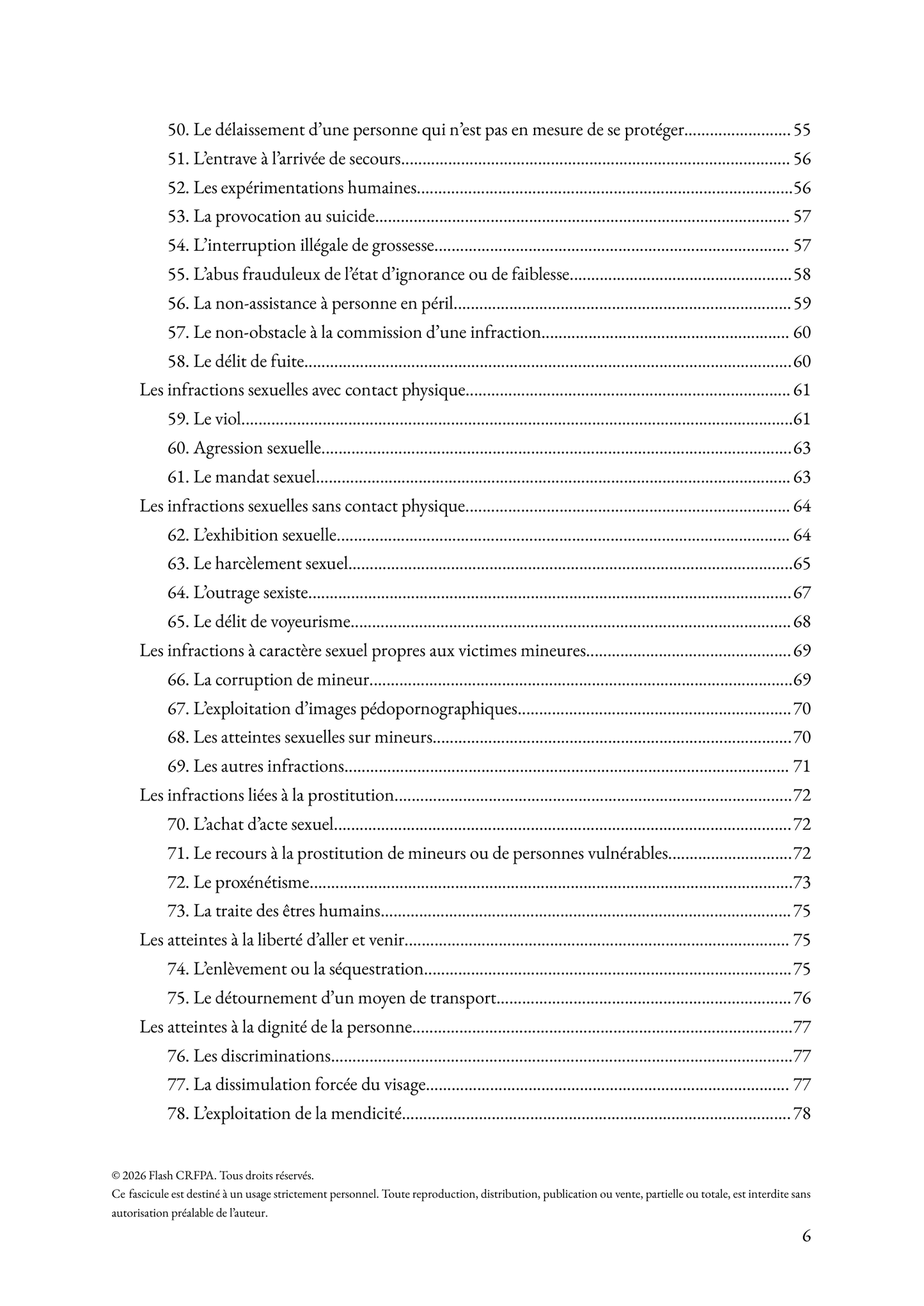 Le droit pénal - Fascicule de majeures et plans types