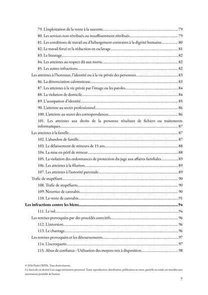 Le droit pénal - Fascicule de majeures et plans types